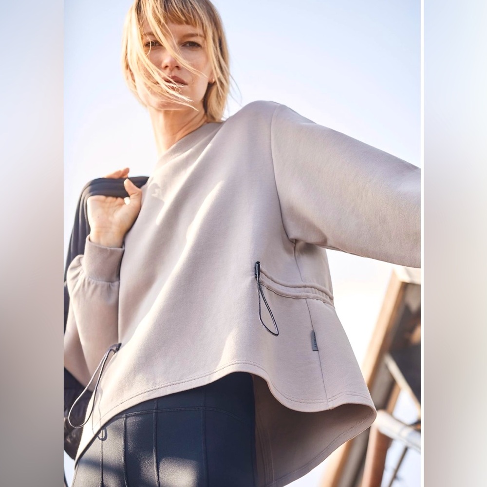 Varley Gray Long Sleeve Top